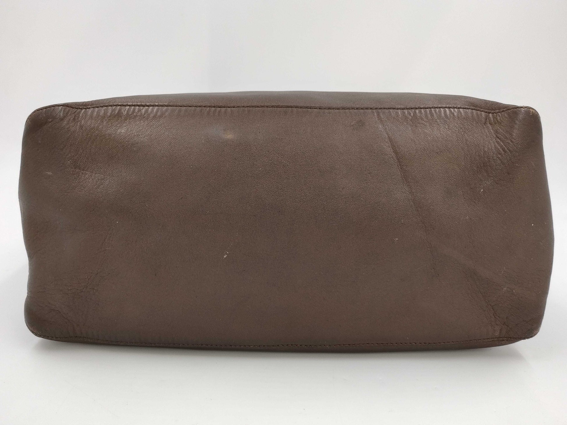 LOEWE Punching Anagram Fringe Leather Tote Bag