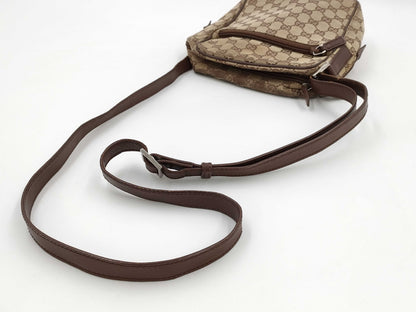 GUCCI 018 1612 GG Canvas Shoulder Bag