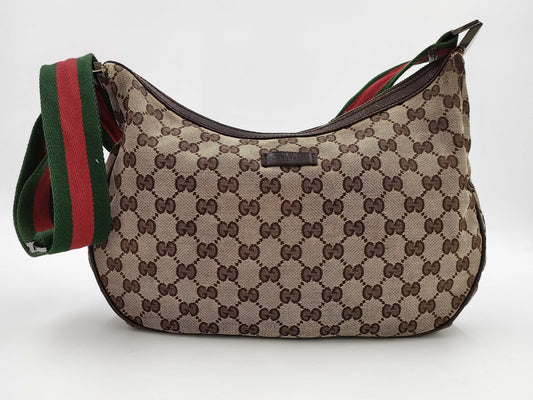 GUCCI GG Canvas Sherry Line Shoulder Bag