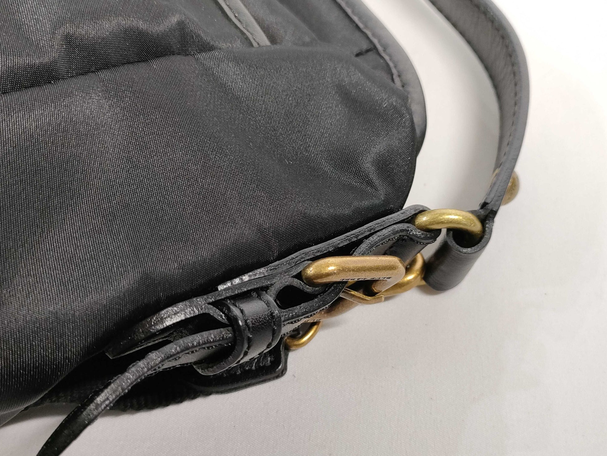 BURBERRY Blue Label Nylon 2-Way Shoulder Bag/Handbag in Black