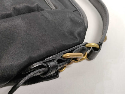 BURBERRY Blue Label Nylon 2-Way Shoulder Bag/Handbag in Black