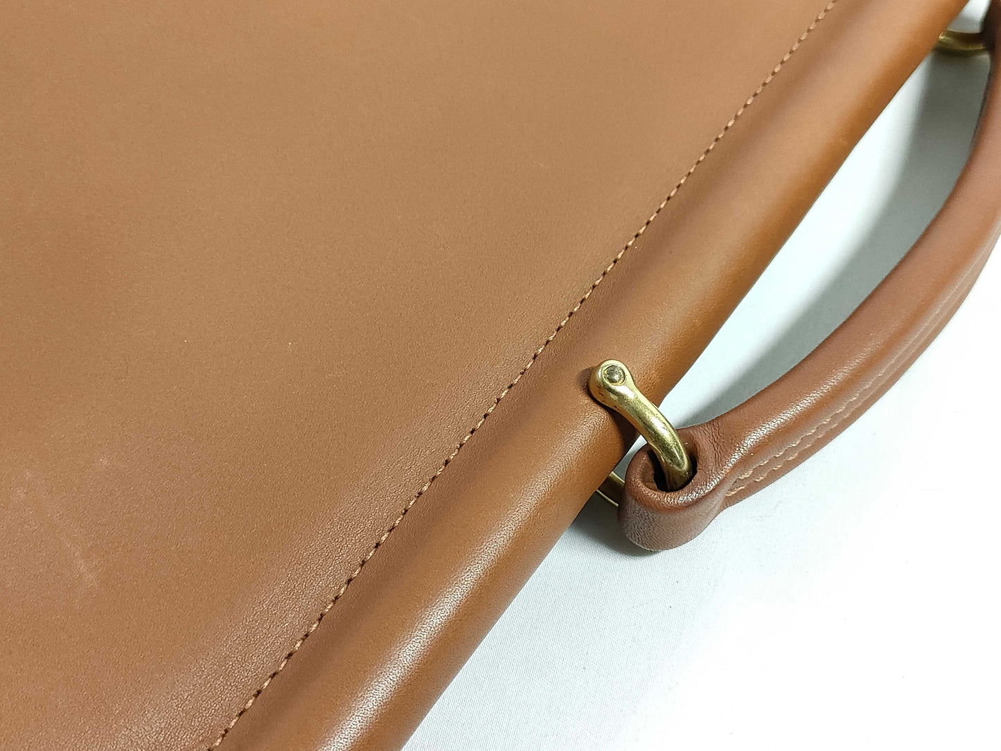 COACH Old Coach Leather Business Bag Briefcase Light Brown 5266 Business Bag