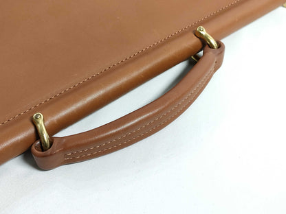 COACH Old Coach Leather Business Bag Briefcase Light Brown 5266 Business Bag