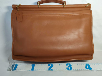 COACH Old Coach Leather Business Bag Briefcase Light Brown 5266 Business Bag