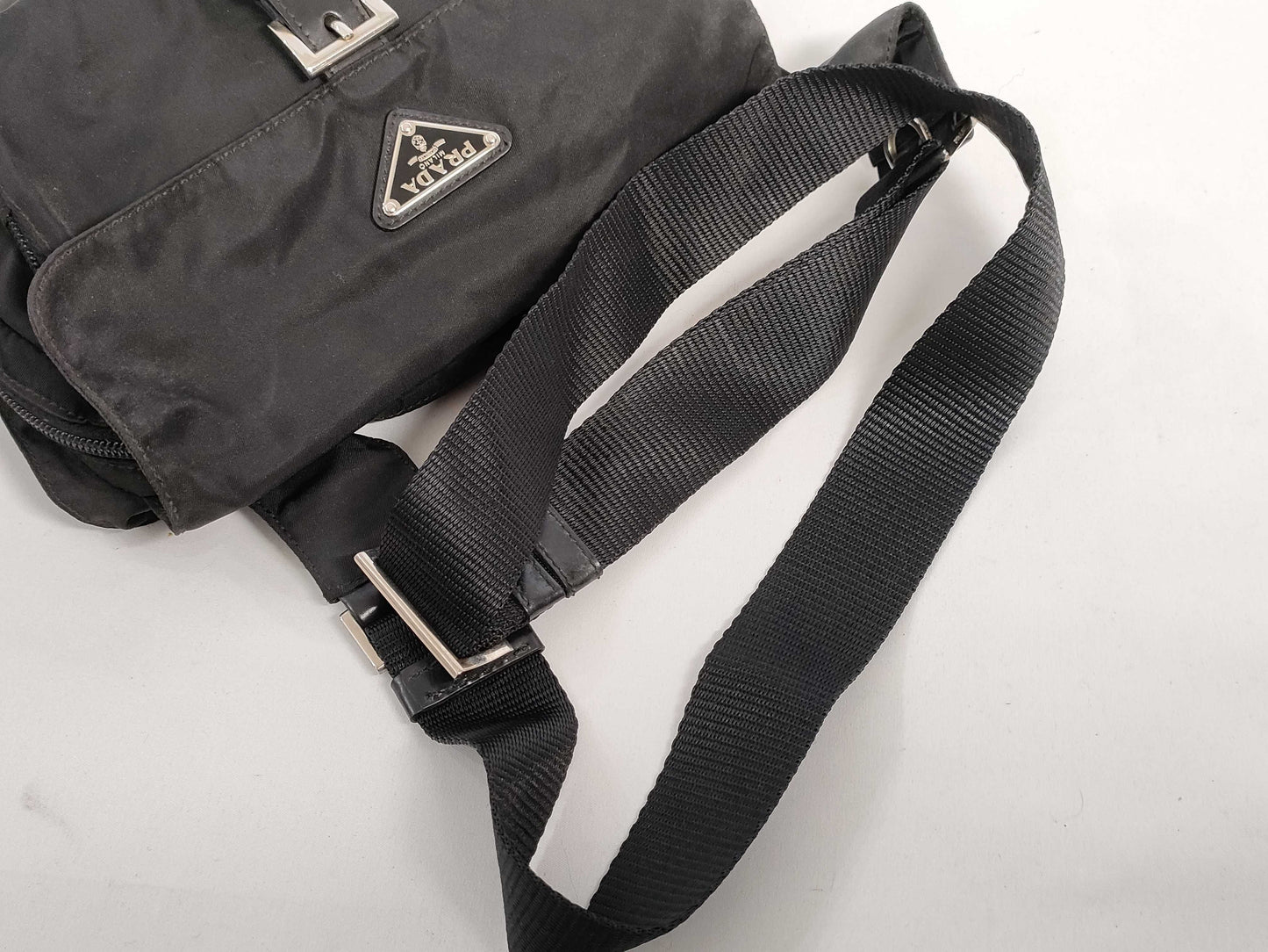 PRADA Nylon Shoulder Bag Black Shoulder Bag