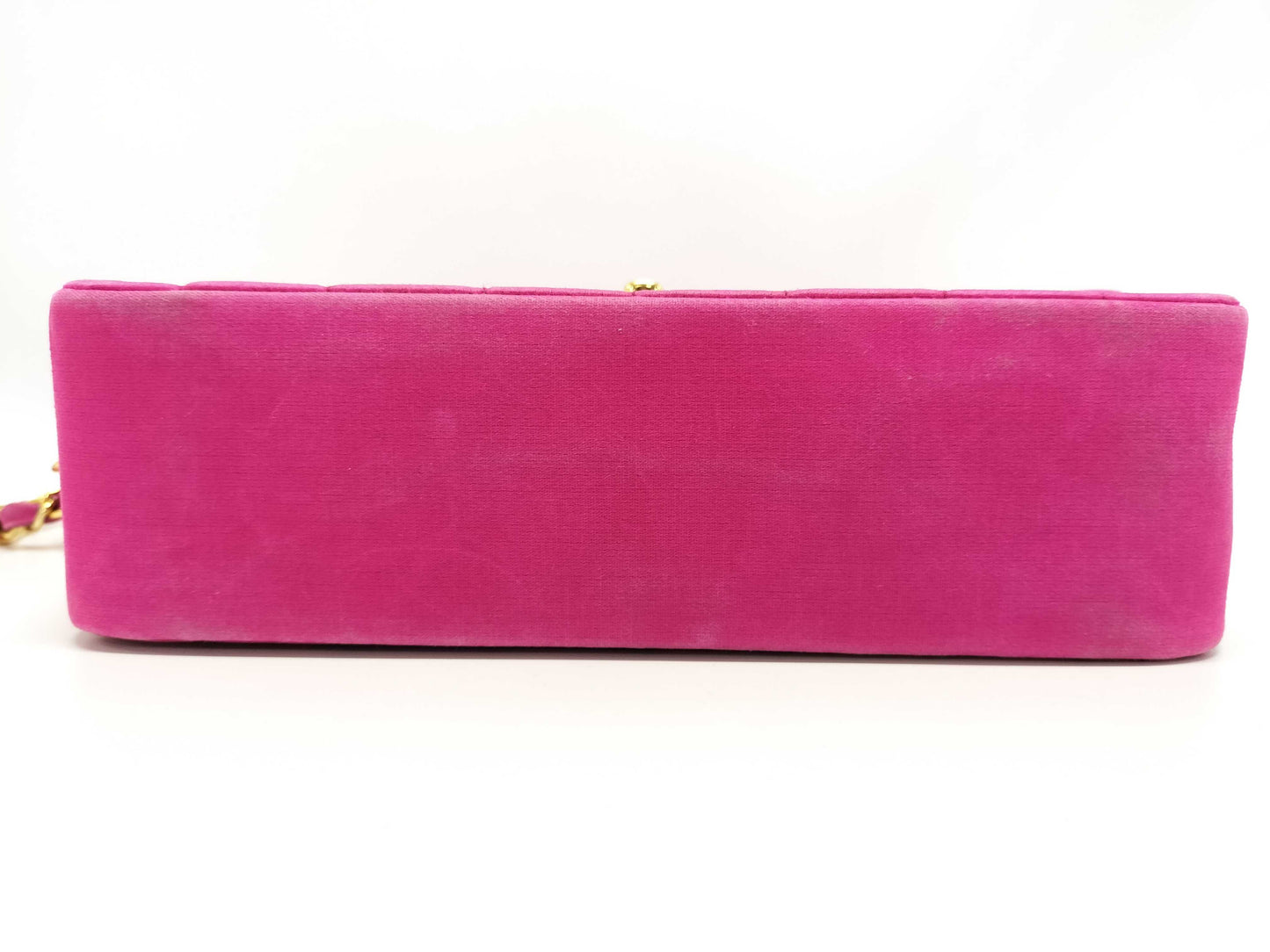 CHANEL Satin Chain Shoulder Bag Pink