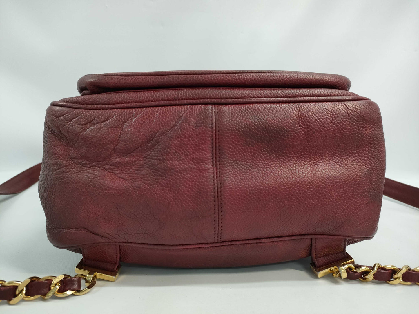 CHANEL Caviar Skin Backpack, Bordeaux