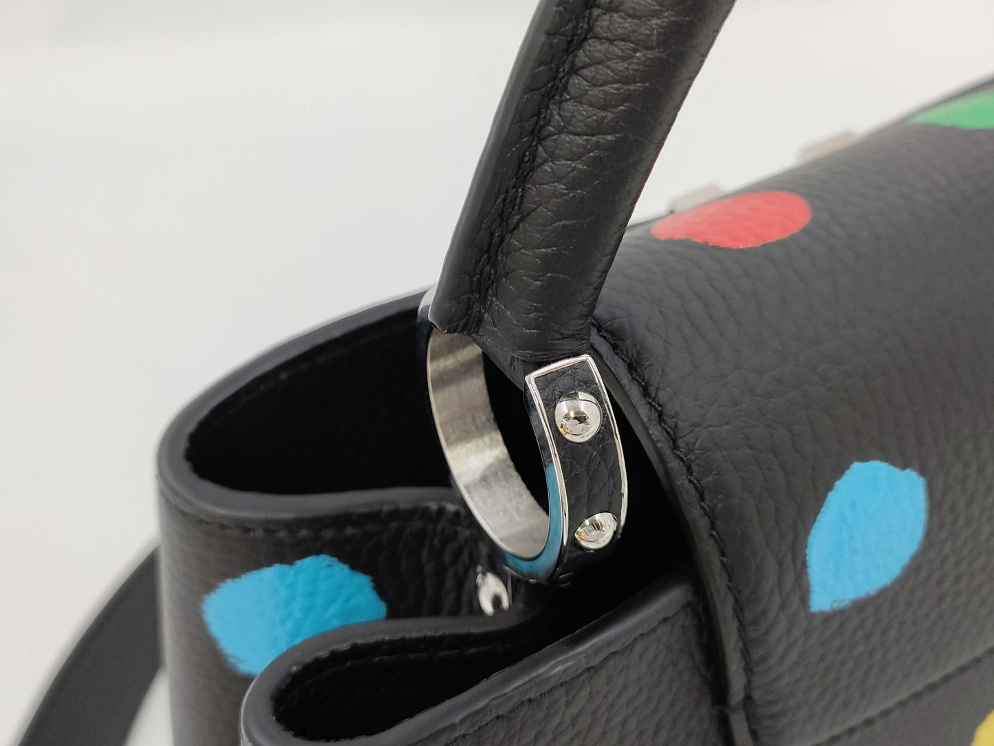 LOUIS VUITTON Yayoi Kusama Capucines MM Handbag