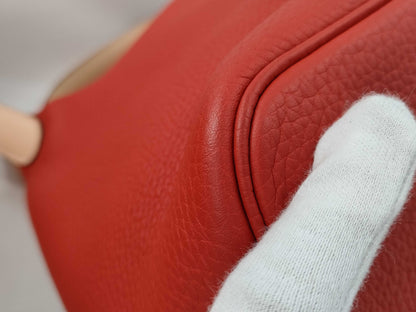 HERMES Picotin Lock MM Taurillon Clemence x Swift Leather Handbag