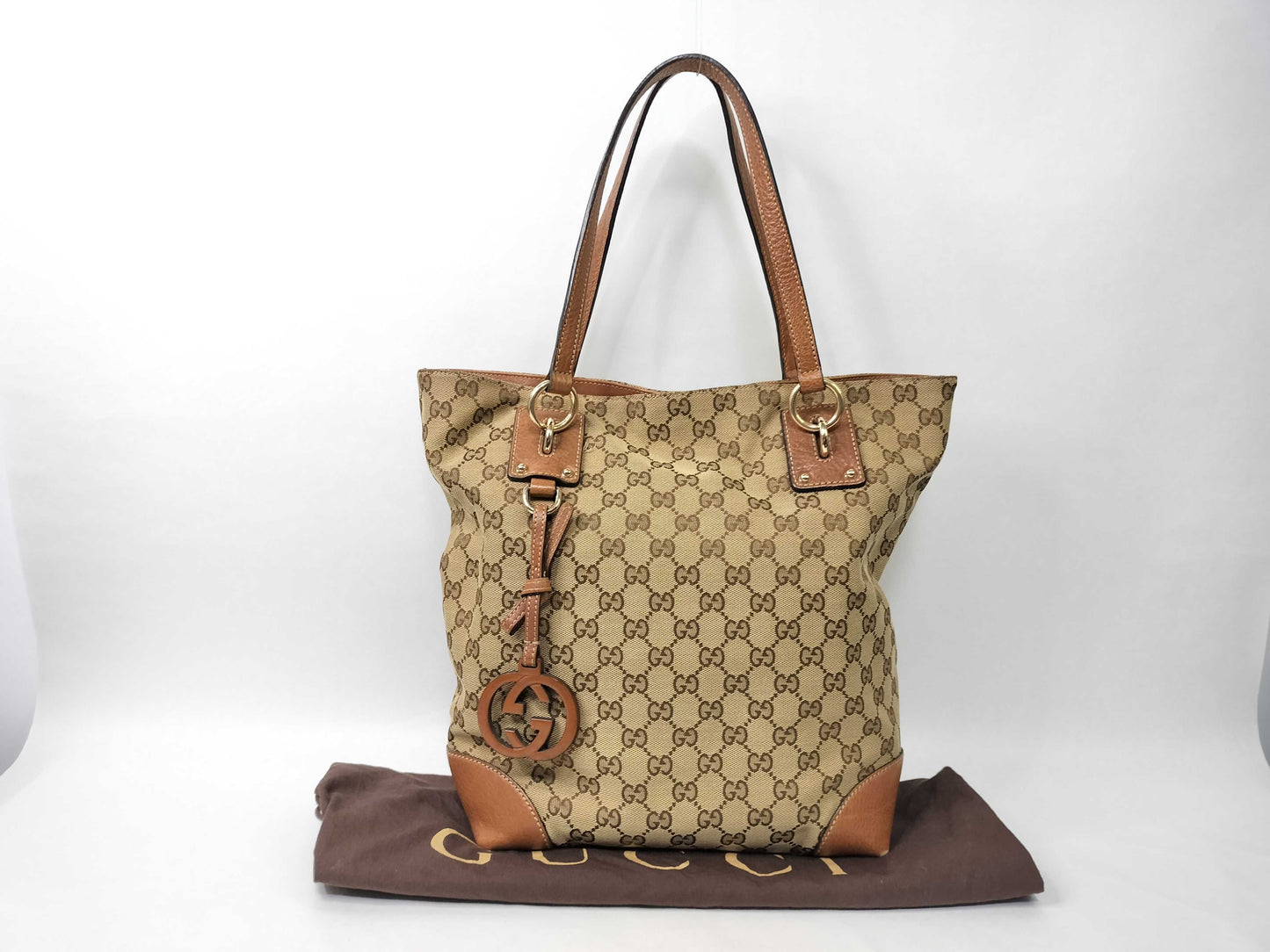 GUCCI GG GUCCI Canvas Tote Z6559 Tote Bag