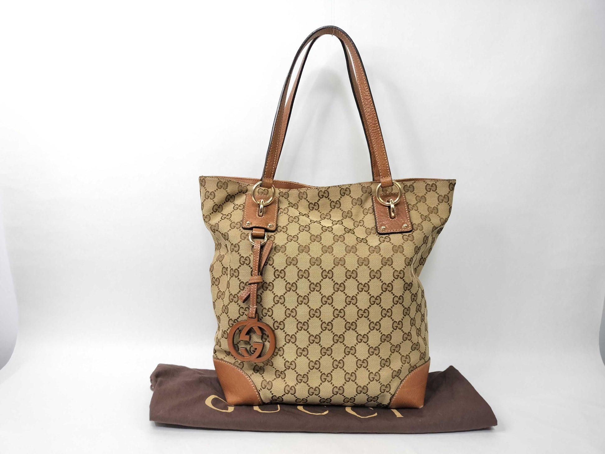 GUCCI GG GUCCI Canvas Tote Z6559 Tote Bag