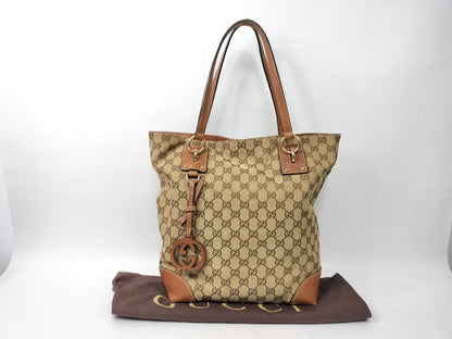GUCCI GG GUCCI Canvas Tote Z6559 Tote Bag