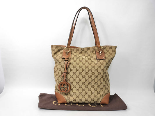 GUCCI GG GUCCI Canvas Tote Z6559 Tote Bag