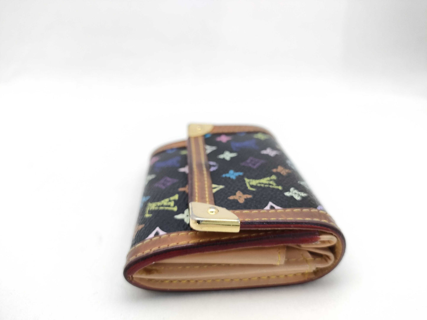 LOUIS VUITTON Monogram Multicolor LOUIS VUITTON Multicolor Porte Monnaie Platter Z6560 Wallet