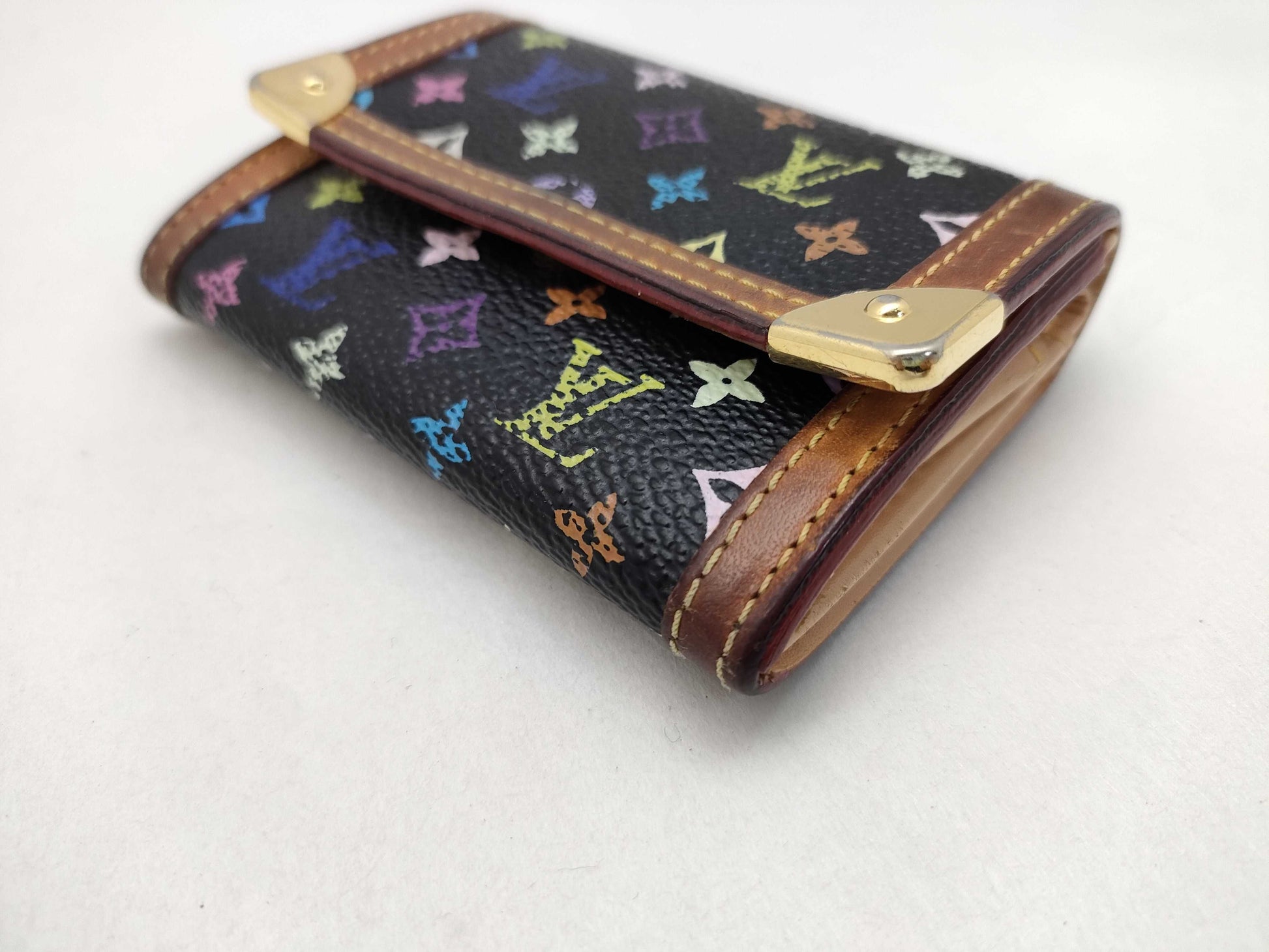 LOUIS VUITTON Monogram Multicolor LOUIS VUITTON Multicolor Porte Monnaie Platter Z6560 Wallet