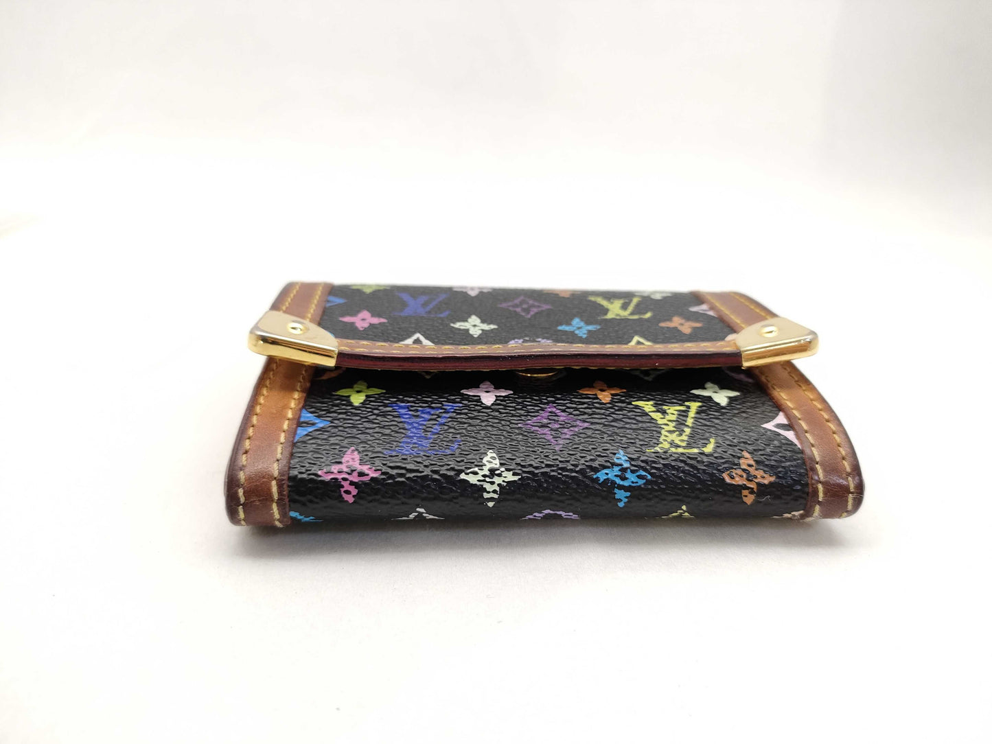 LOUIS VUITTON Monogram Multicolor LOUIS VUITTON Multicolor Porte Monnaie Platter Z6560 Wallet
