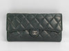 CHANEL CHANEL Lambskin Matelasse Coco Mark Long Wallet Z6645 Wallet