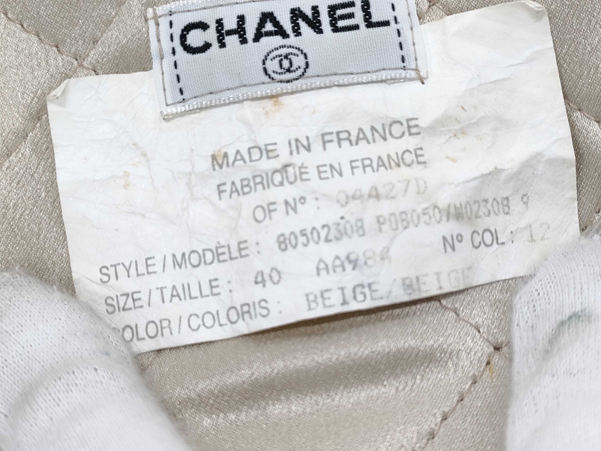 CHANEL Coco Button Lined Long Coat, Size 40