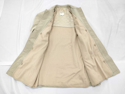 CHANEL Coco Button Lined Long Coat, Size 40