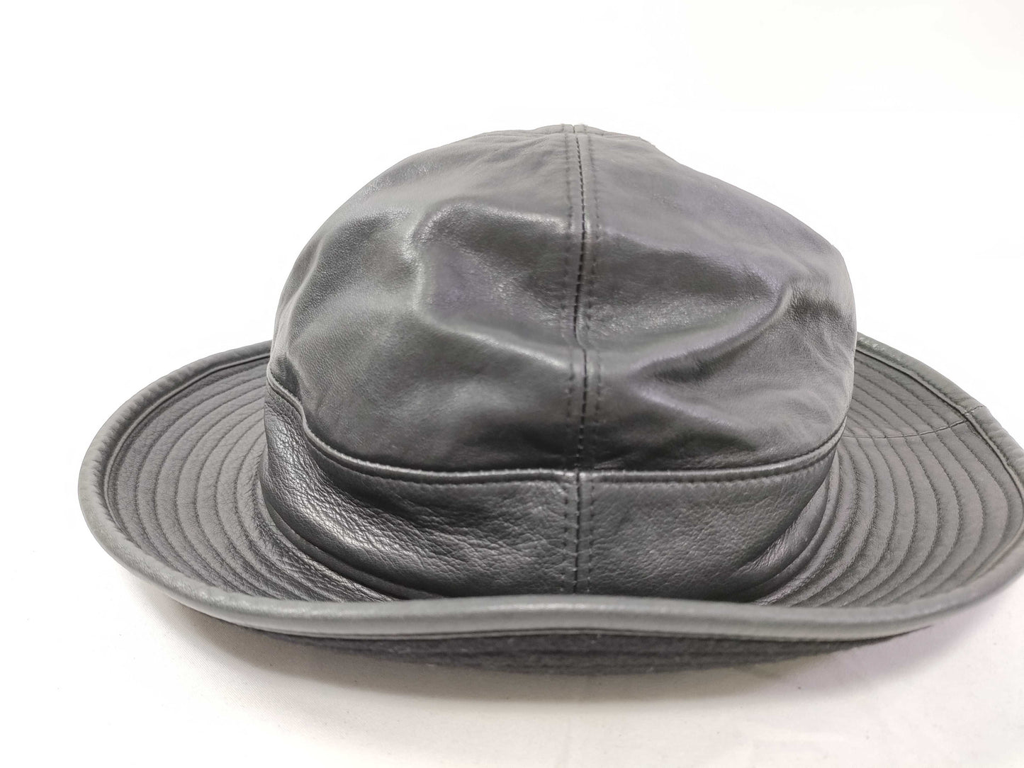 HERMES Hermes Hat Leather x Cashmere Other Accessories