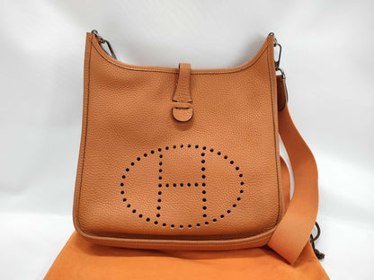 HERMES Evelyn 2PM Orange H Shoulder Bag