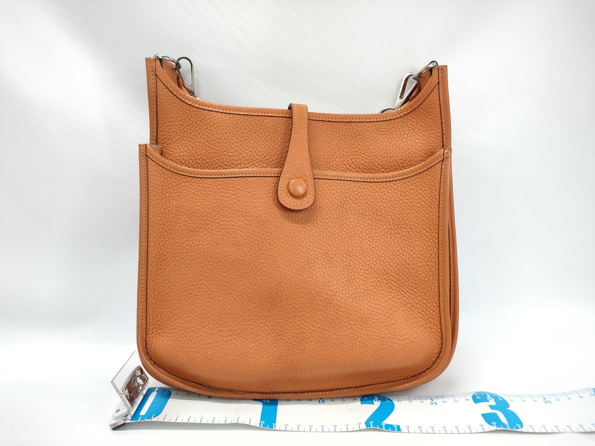 HERMES Evelyn 2PM Orange H Shoulder Bag