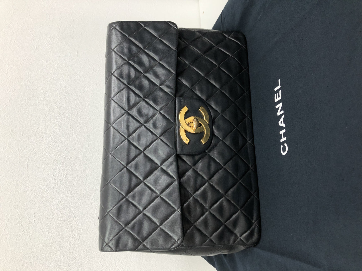 CHANEL Double Flap Deca Matelasse Shoulder Bag