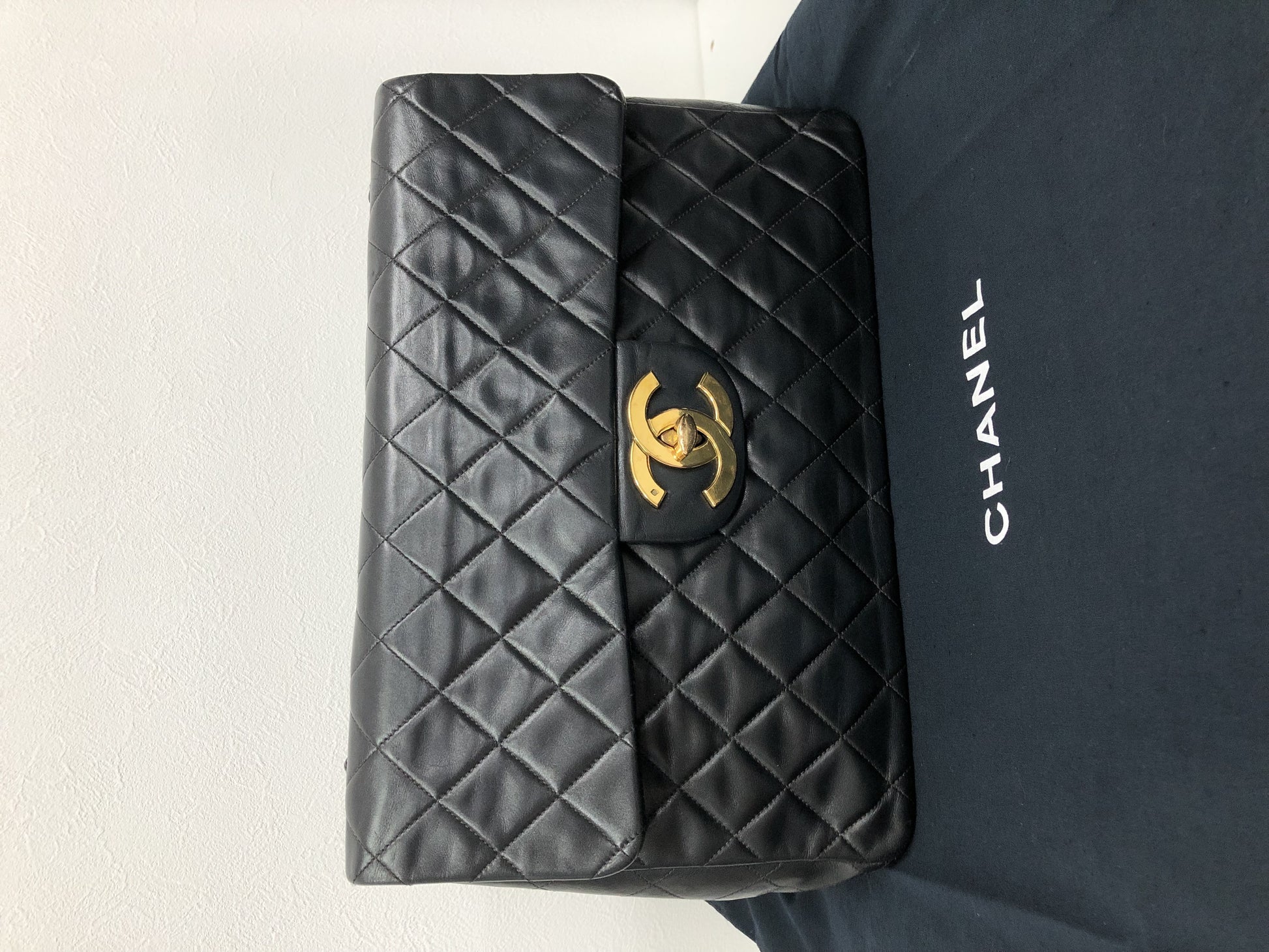 CHANEL Double Flap Deca Matelasse Shoulder Bag