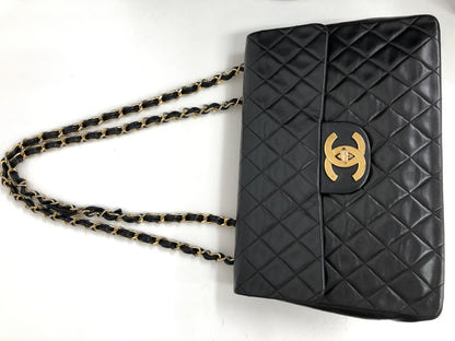 CHANEL Double Flap Deca Matelasse Shoulder Bag