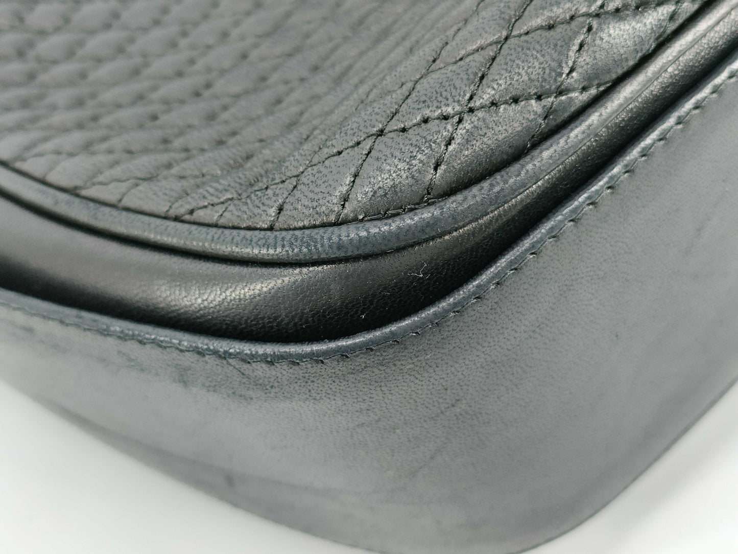 BALLY Old Quilted Shoulder Bag Black Shoulder Bag