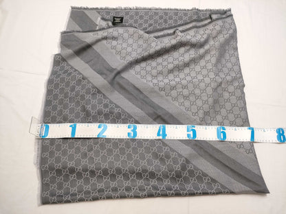 GUCCI Gucci Stole Gray Scarf