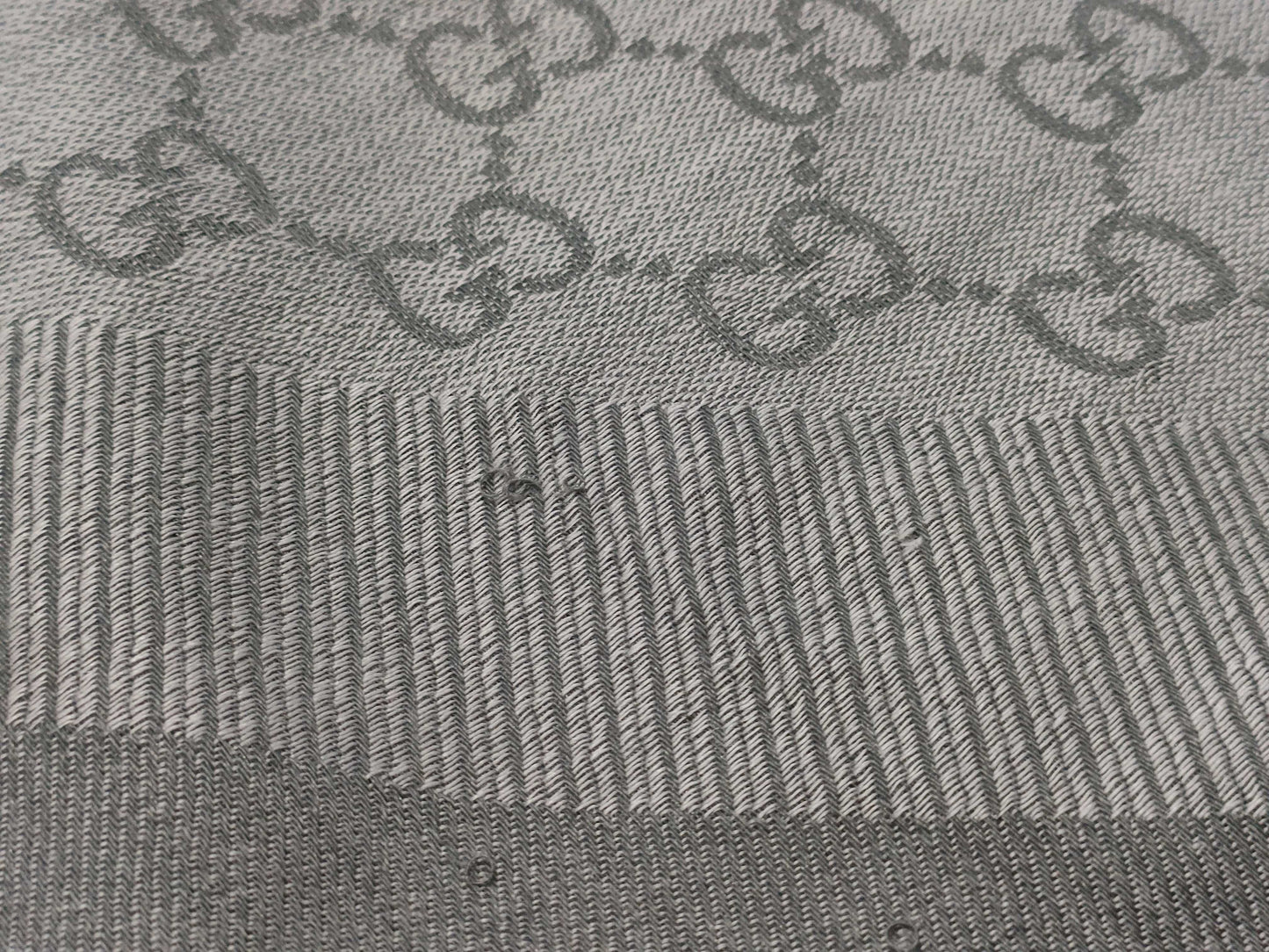 GUCCI Gucci Stole Gray Scarf