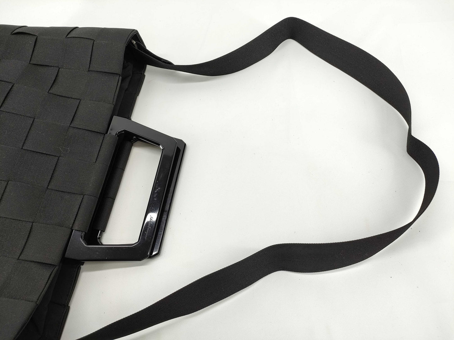 Salvatore Ferragamo 2-Way Handbag Black Shoulder Bag