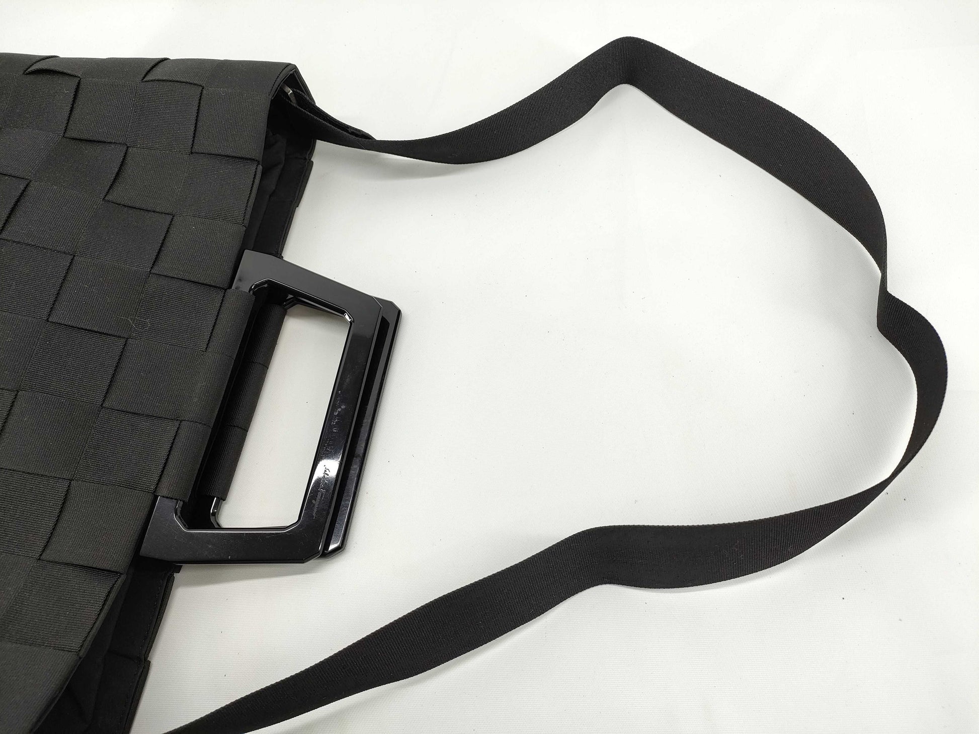 Salvatore Ferragamo 2-Way Handbag Black Shoulder Bag