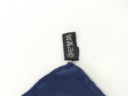 CHANEL Silk Scarf Navy
