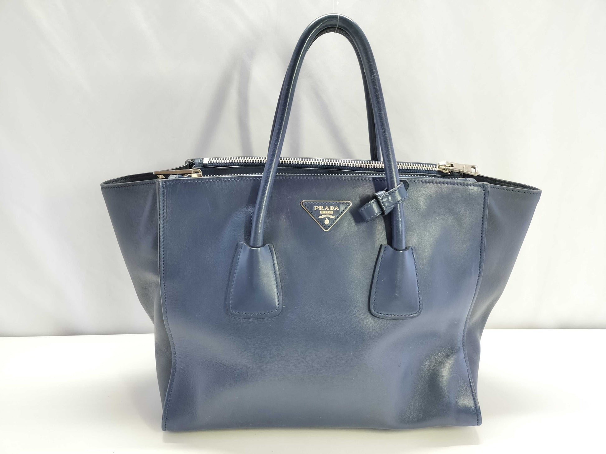 PRADA Prada Handbag Navy x Blue Tote Bag