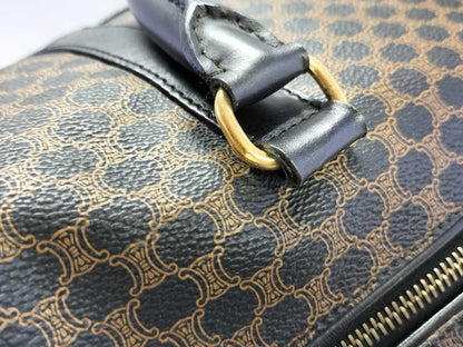 CELINE Macadam Boston Bag with Cadena Clochet Key and Name Tag