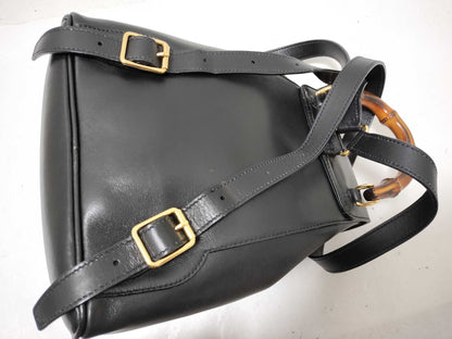GUCCI Bamboo Backpack Bamboo/Leather Backpack