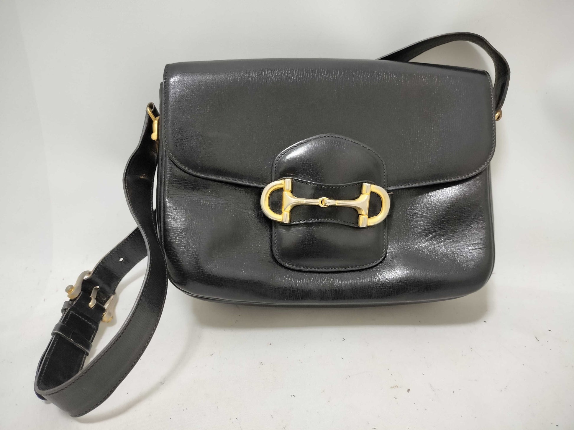 CELINE Leather Shoulder Bag Shoulder Bag