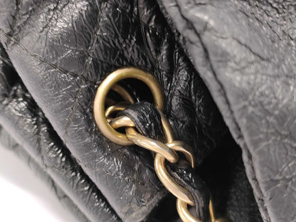 CHANEL Deca Coco Chain Shoulder Bag Leather Shoulder Bag