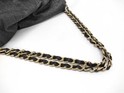 CHANEL Deca Coco Chain Shoulder Bag Leather Shoulder Bag