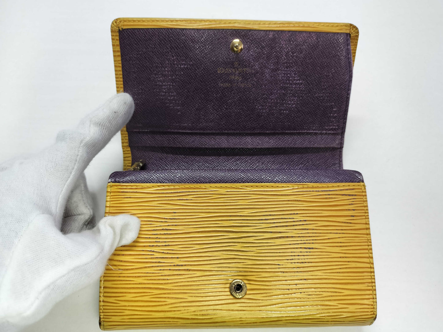 LOUIS VUITTON Epi LV Epi L-shaped Zip Wallet M61509 Wallet