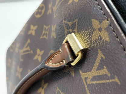 LOUIS VUITTON Monogram LV Pallas Monogram Canvas x Calfskin Leather Handbag M41064