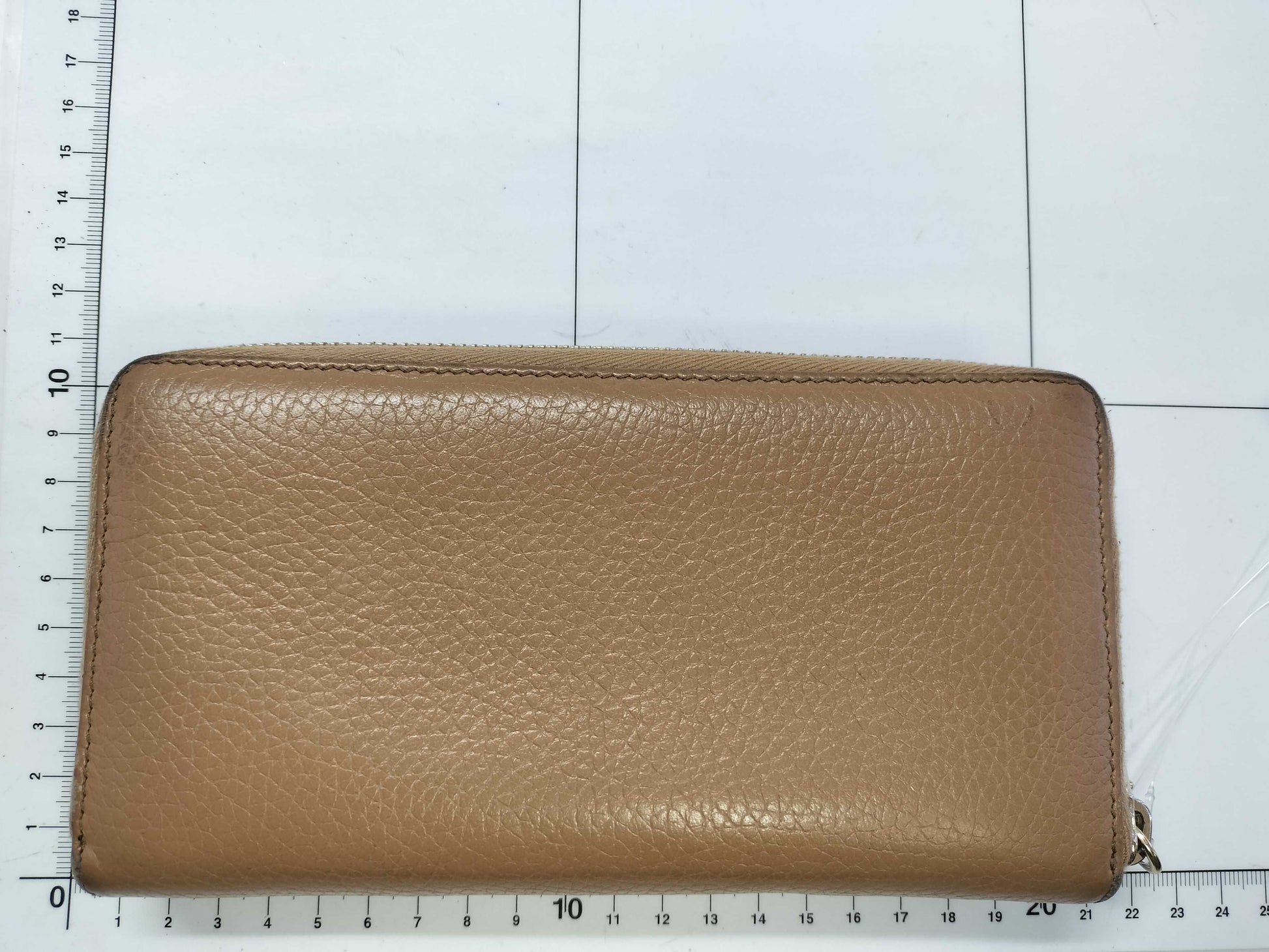 GUCCI Soho Round Zip Long Wallet 598187 Brown Leather Wallet