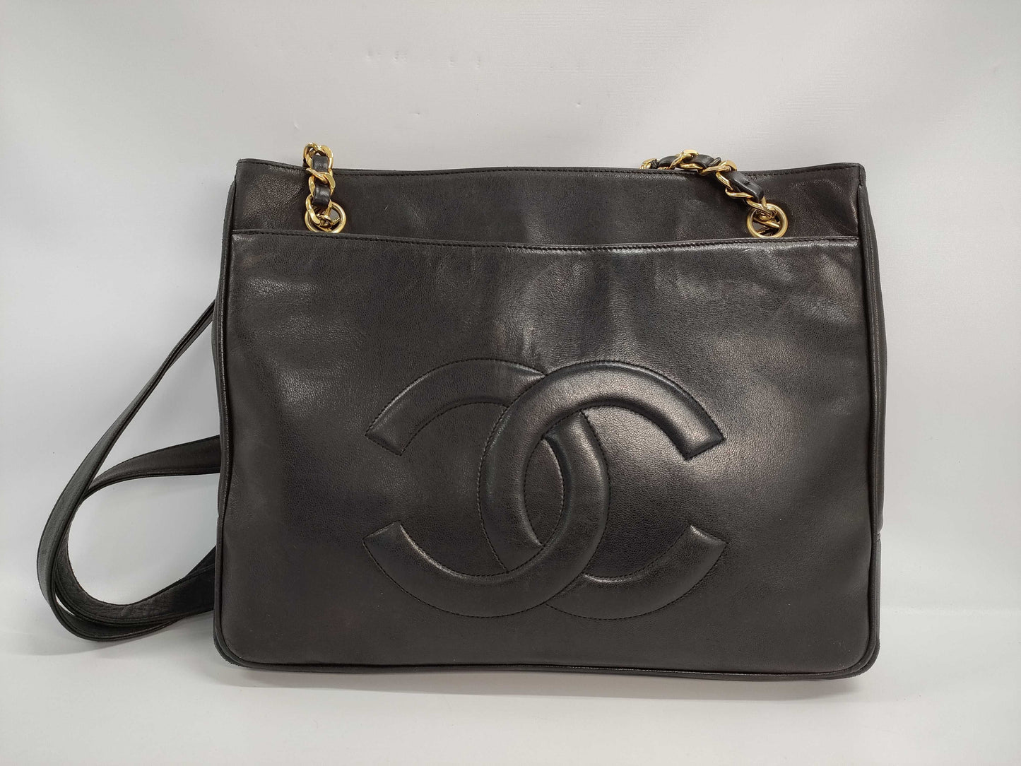 CHANEL Chain Shoulder Bag Lambskin 2656101 Black Bag