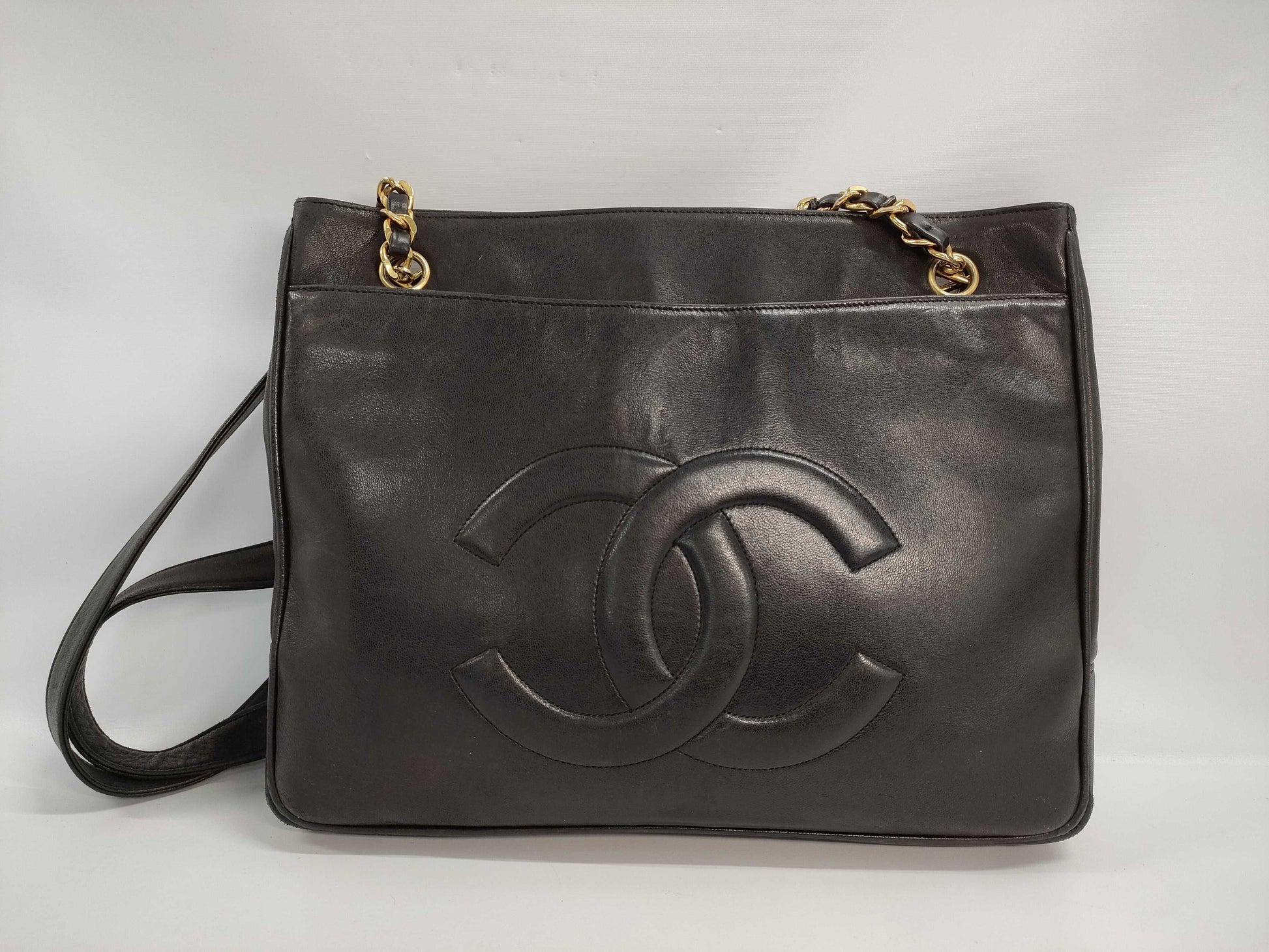 CHANEL Chain Shoulder Bag Lambskin 2656101 Black Bag