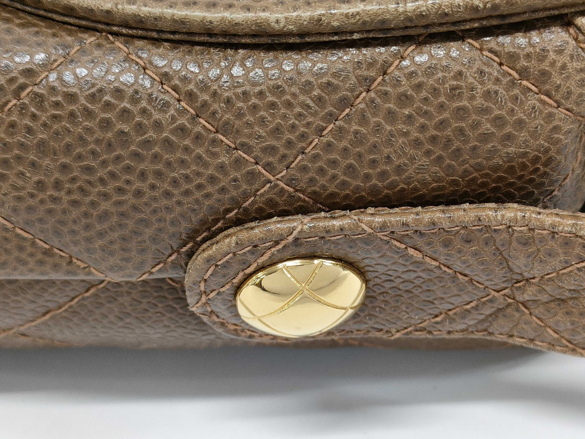 CHANEL Caviar Skin Matelasse Shoulder Bag