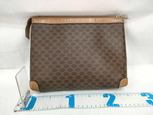 CELINE Macadam pattern pouch