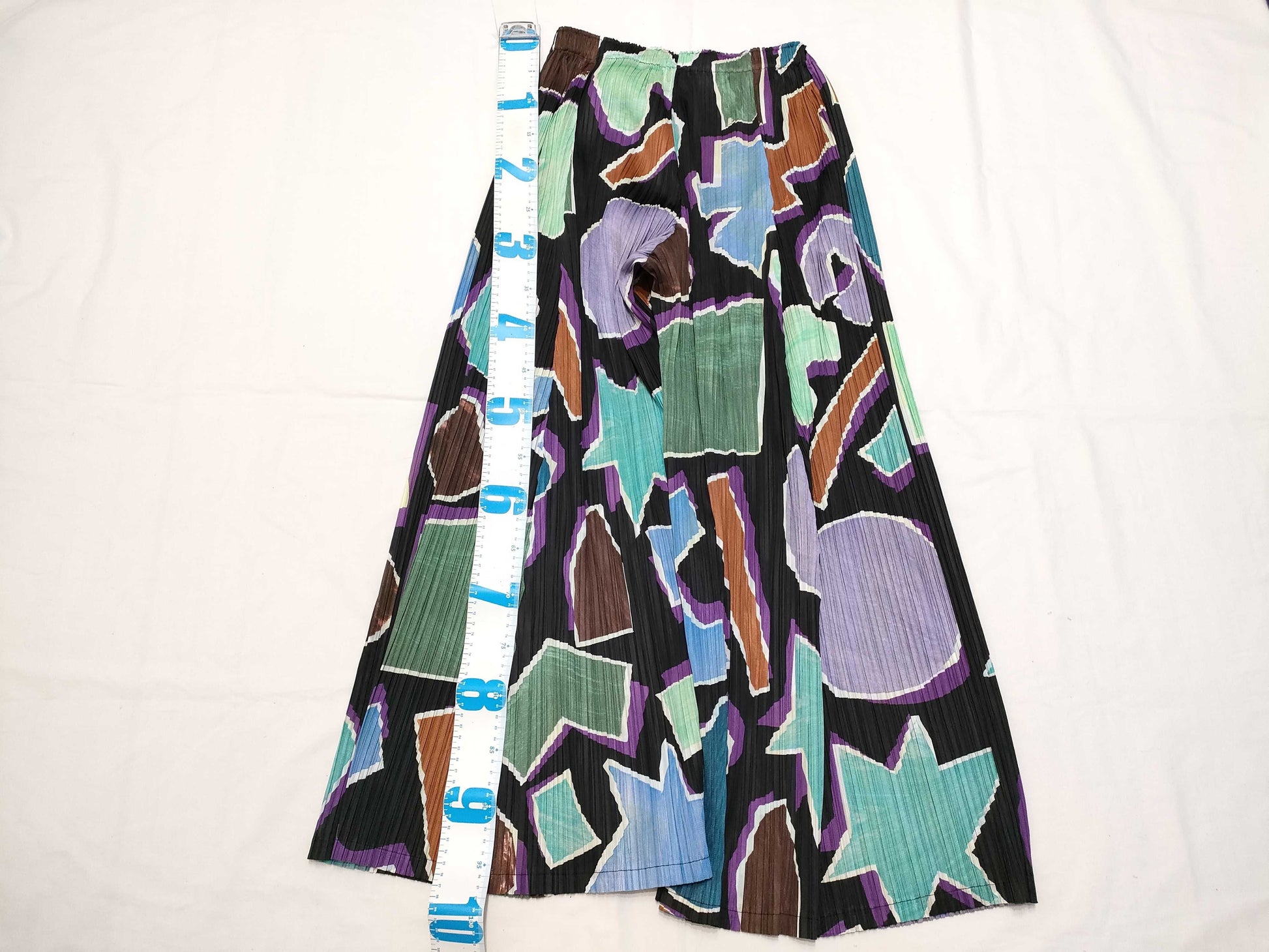 PLEATS PLEASE Pants, Multicolor Polyester Pants