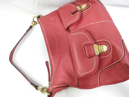 COACH 2-way shoulder bag in red leather, 22423, handbag